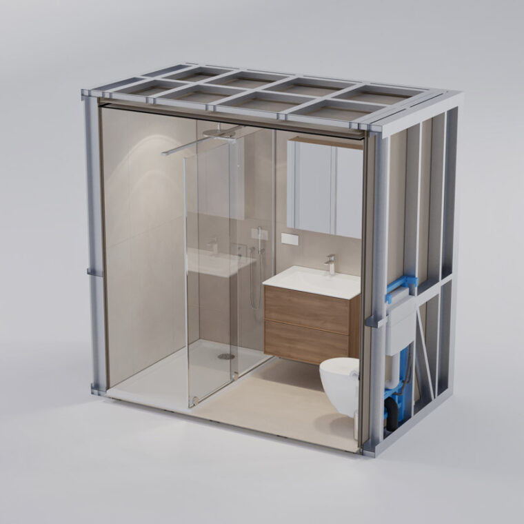 banyo podu teknik render